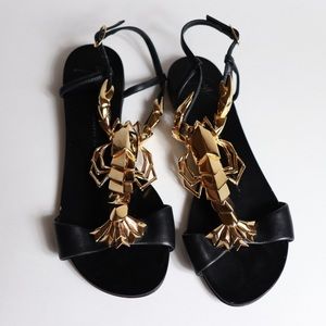 Giuseppe Zanotti Flat Sandals Lobster Sandals